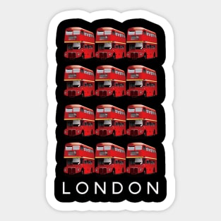 The Legendary Big London Double Decker Routemaster Buses MotorManiac Sticker